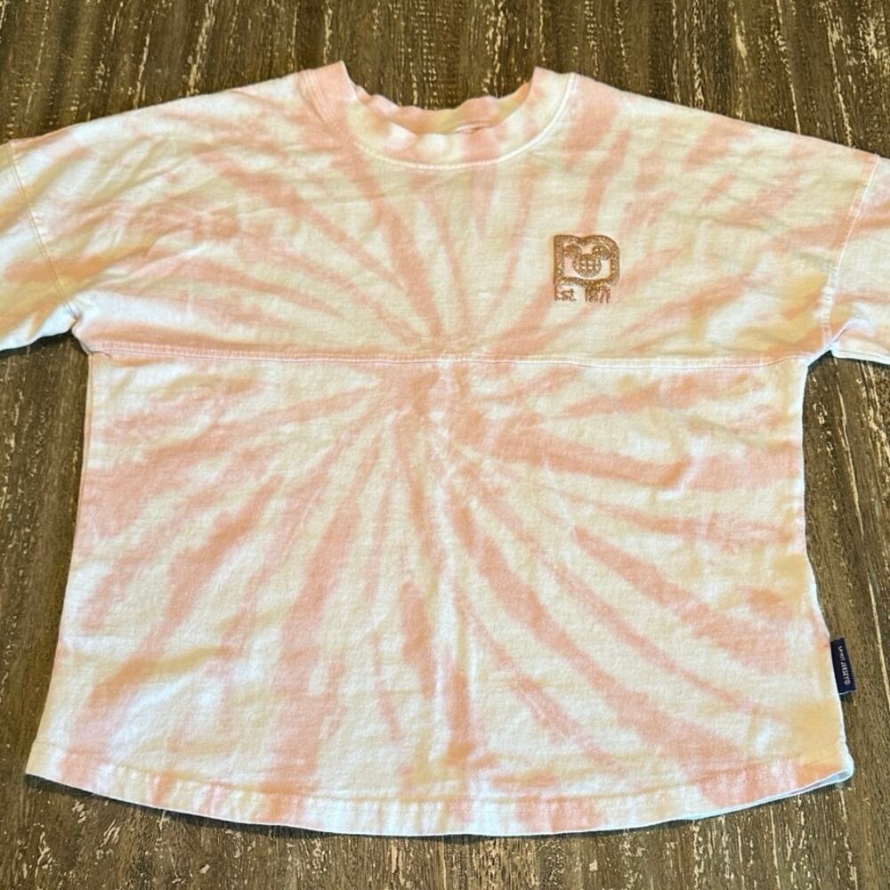 Disney Parks Authentic by Spirit Jersey Long Sleeve Tie-Dye T-Shirt Girls Size L